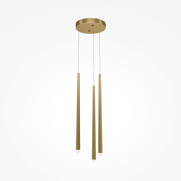 Lampa wisząca Cascade mosiężna LED 3x19W Ciepła biel 1500lm Maytoni