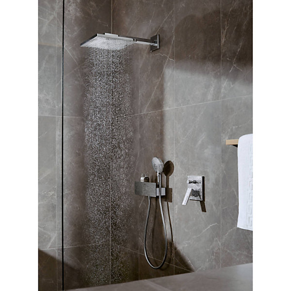 Façade mitigeur bain douche encastré 2 sorties HANSGROHE Metropol chromé