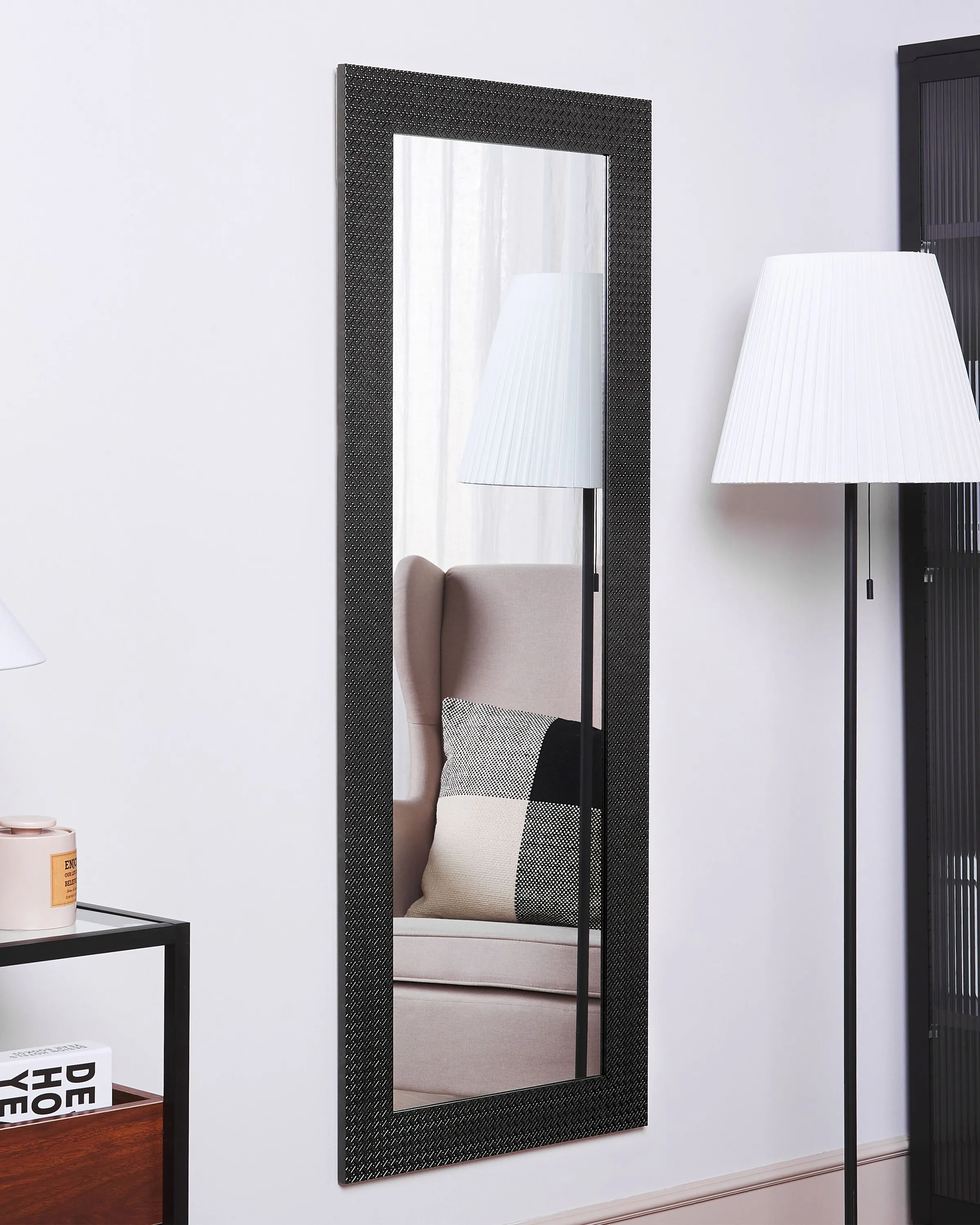 Wall Mirror PLAISIR 50 cm 130 cm Black