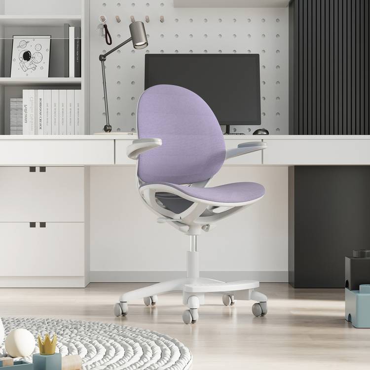 Habitat Mesh Kids Swivel Chair- Purple