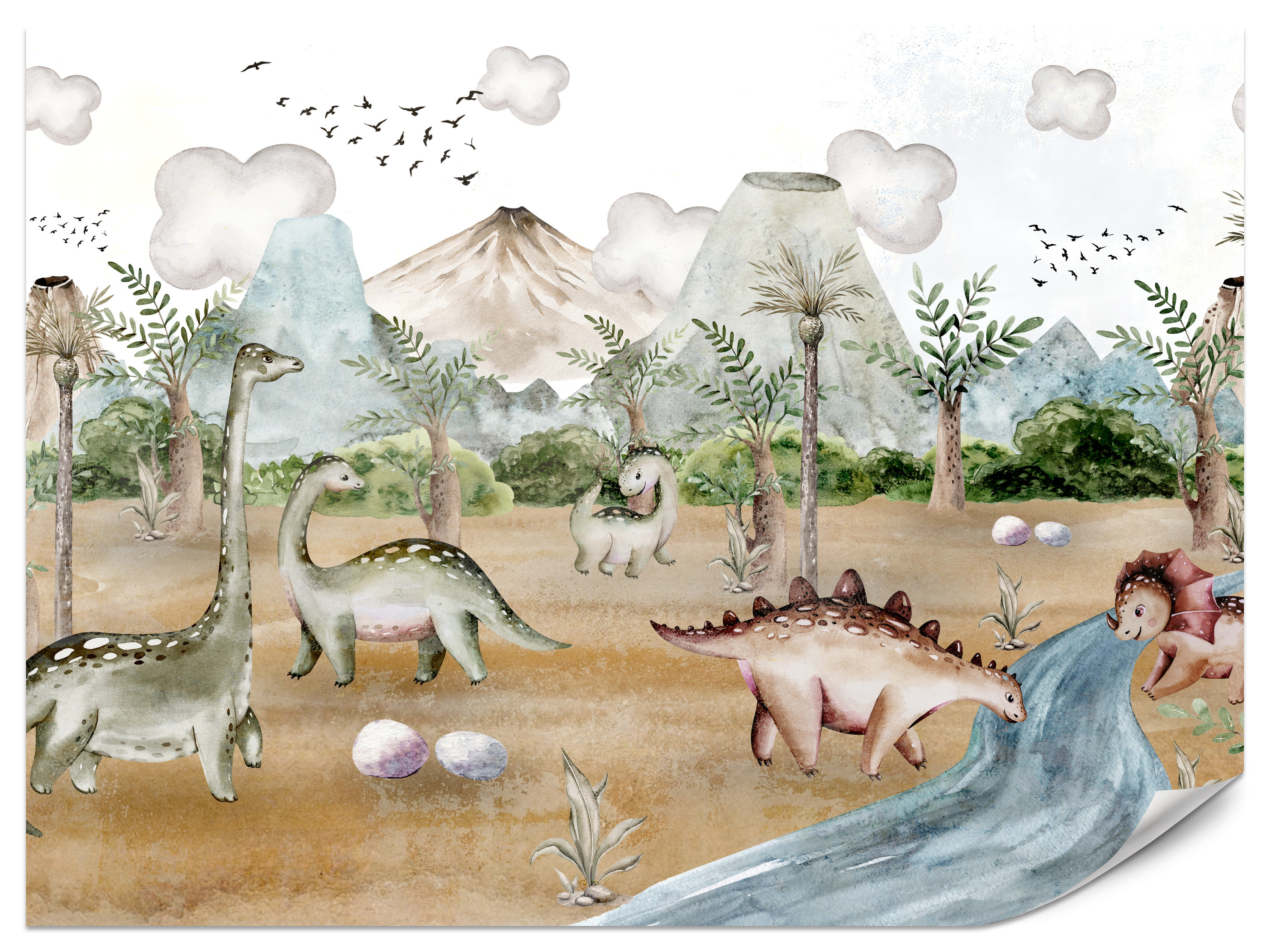 Fototapeta Świat dinozaurów 100x70cm
