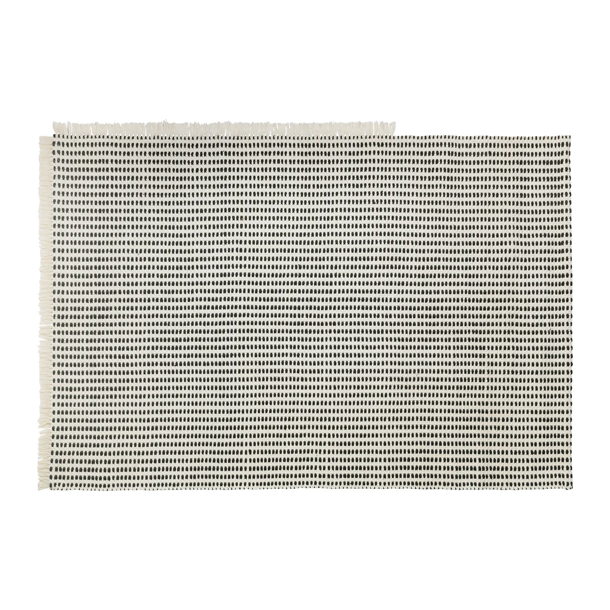 Ferm Living - Way Outdoor Teppich, 140 x 200 cm, off-white / blau