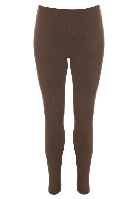 Womens Khaki Seamfree Leggings