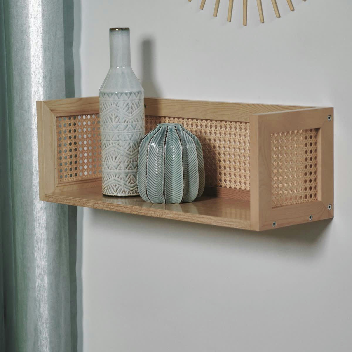 PALMA - Etagère murale en bois beige