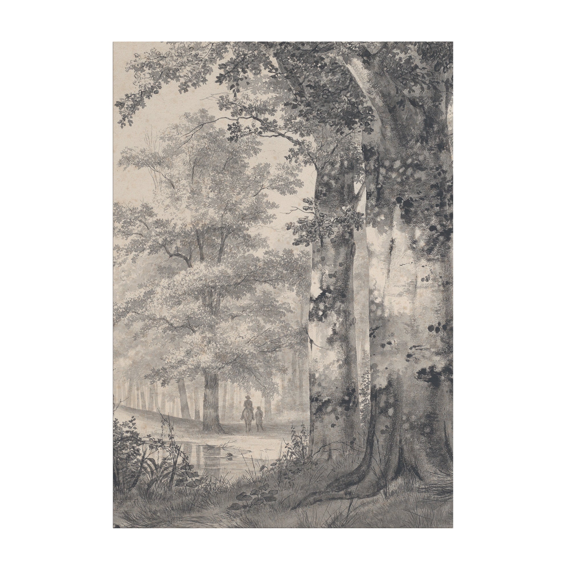 Art for the Home Buitencanvas Bos ritje
