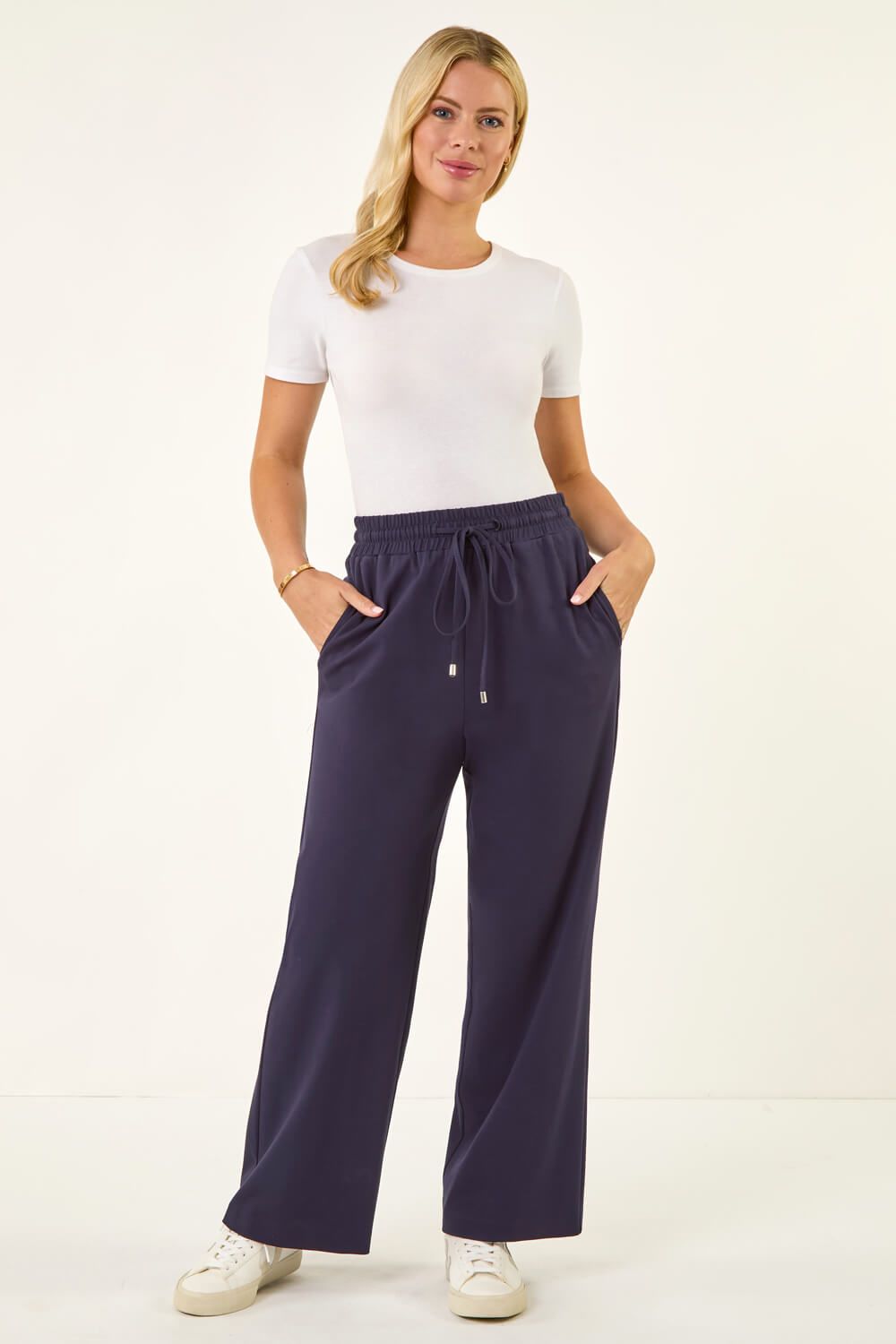 Roman Petite Drawstring Ponte Trouser