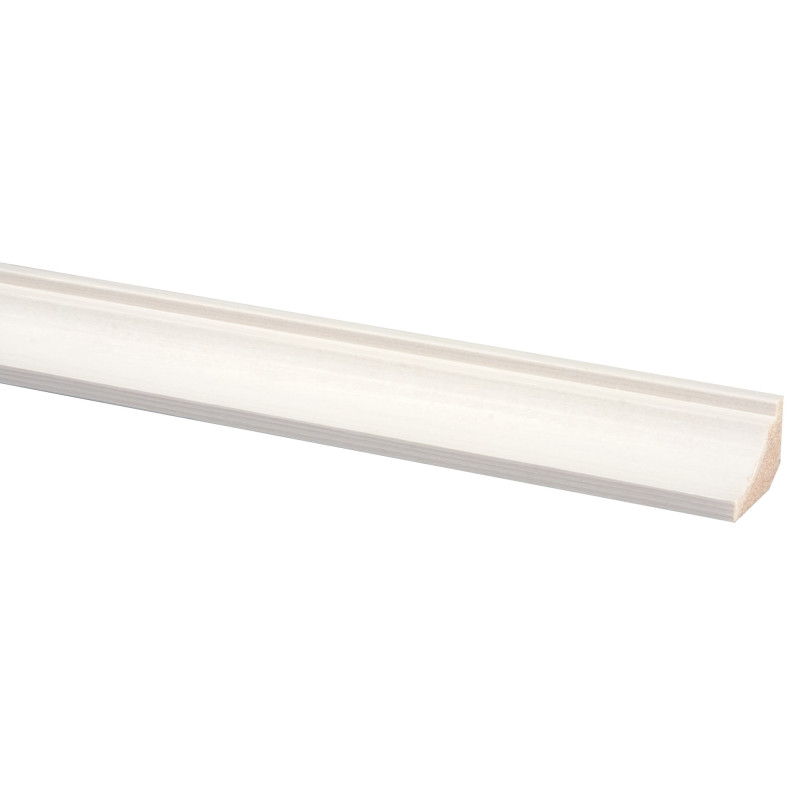 Moulure corniche en pin blanche 270 x 3,2 x 2,1 cm