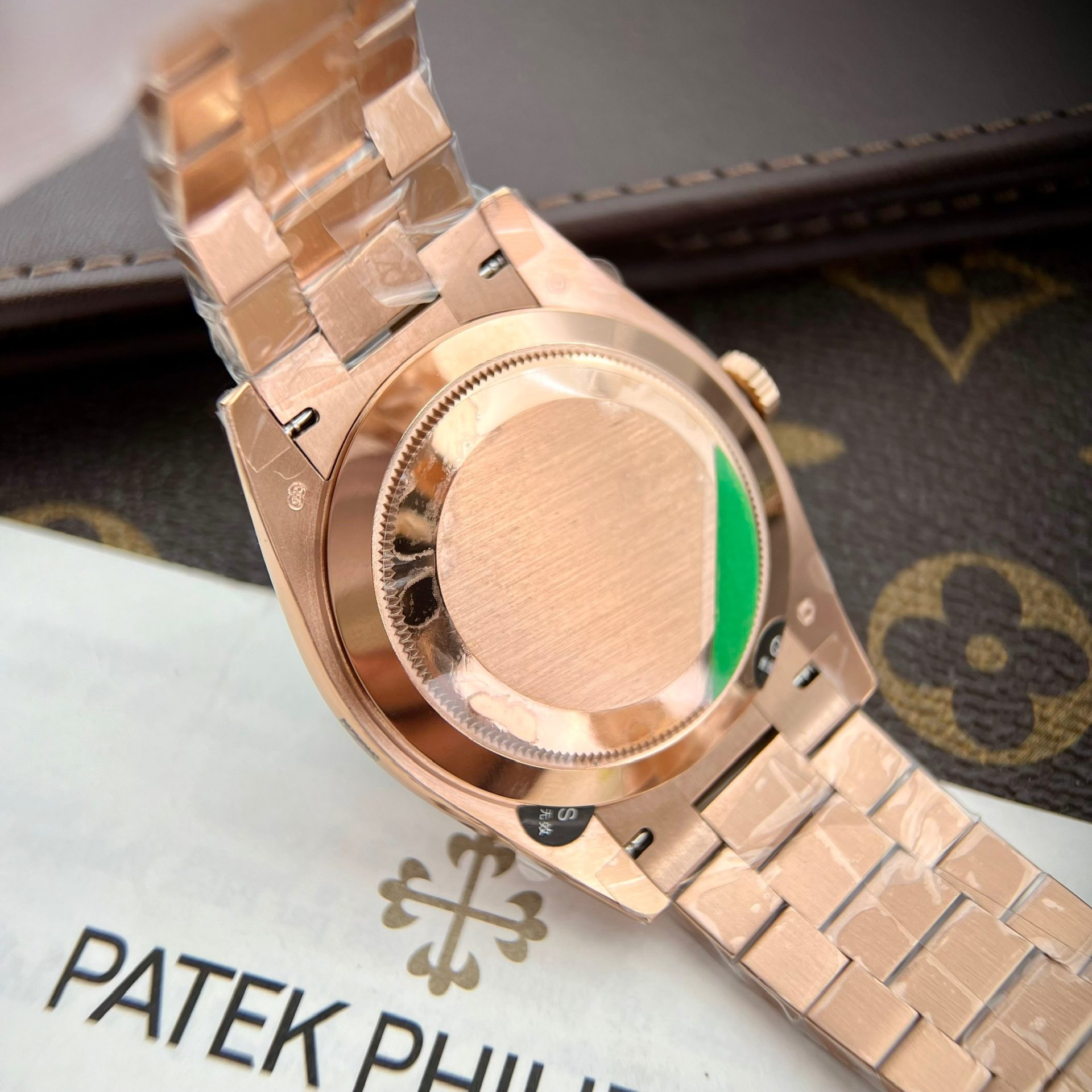 Rolex Day-Date RG Plated Eisenkiesel Dial With Diamonds 40mm Super Clone