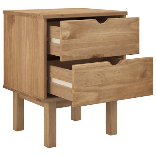 NNEVL Bedside Cabinet OTTA 45x39x57 cm Solid Wood Pine