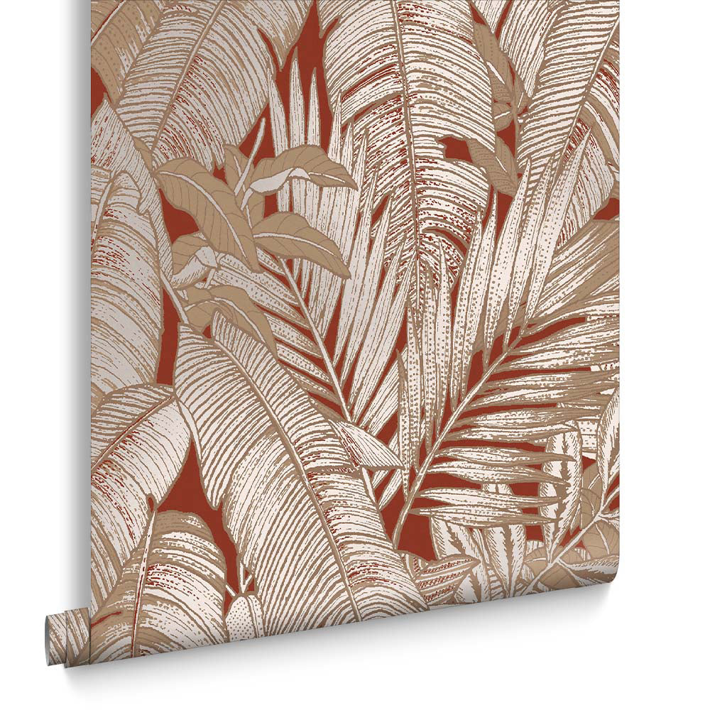 Graham & Brown Vliesbehang - Paradys Alizarin - 10mx52cm
