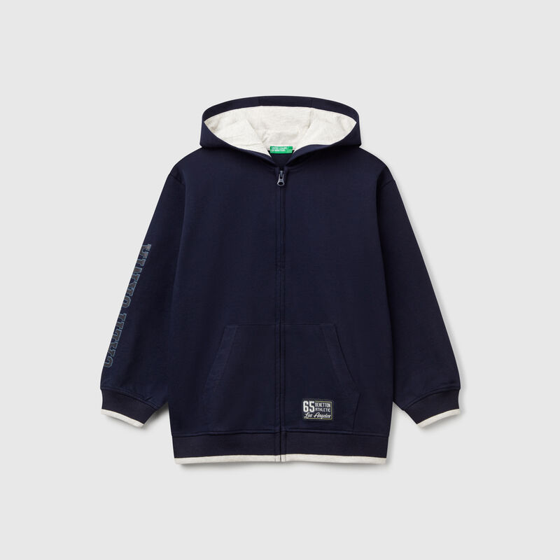 Sweatshirt with rubbery print