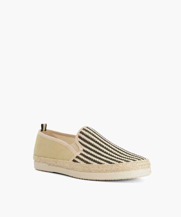 Fishing Taupe - Woven Trim Espadrilles