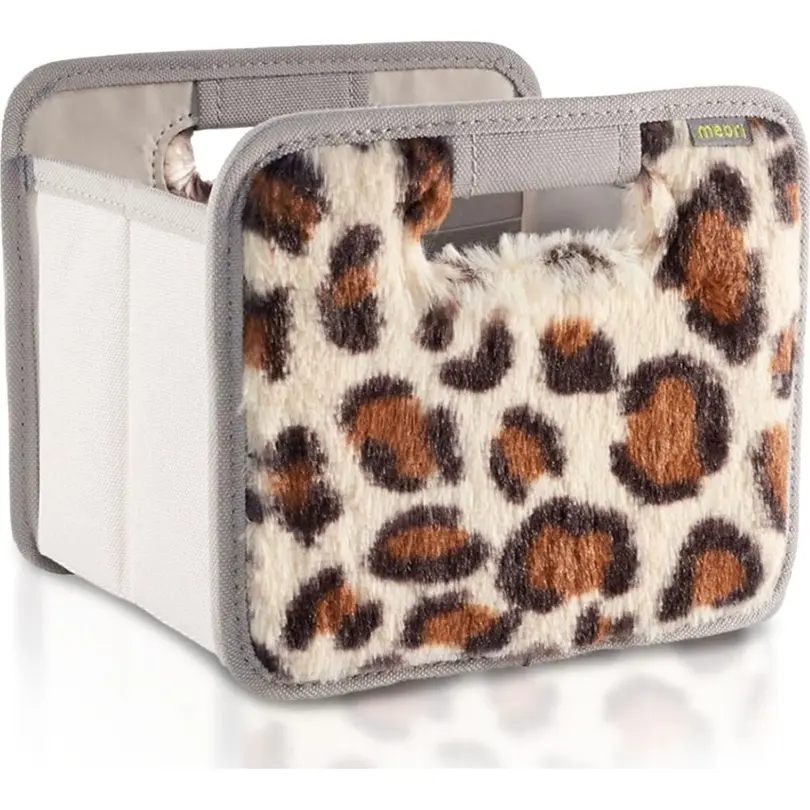 Klappbox Plüsch Leopard