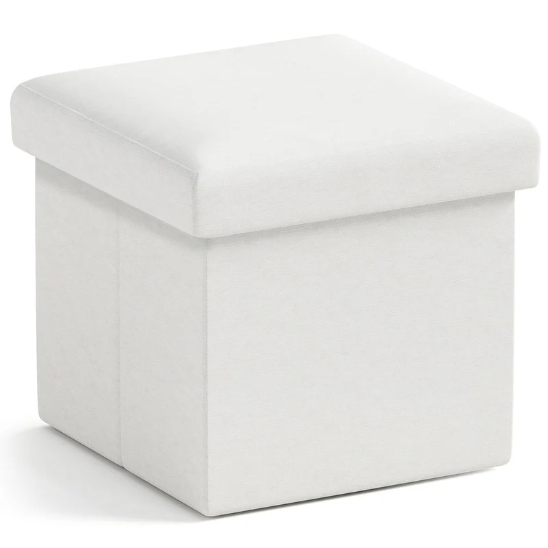 Small Foldable Square Storage Ottoman Cube