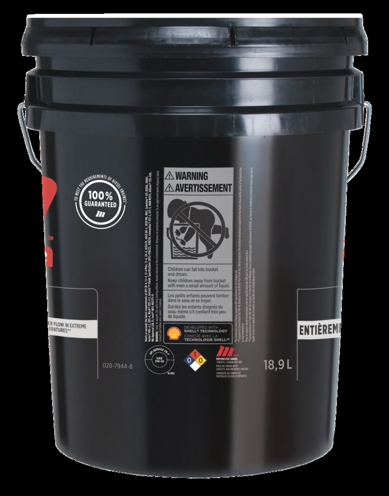 MotoMaster 5W40 Synthetic Diesel Engine/Motor Oil, 18.9-L