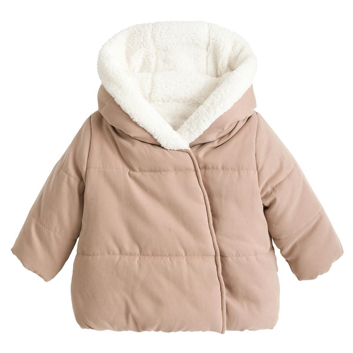 Manteau chaud à capuche doublé maille peluche