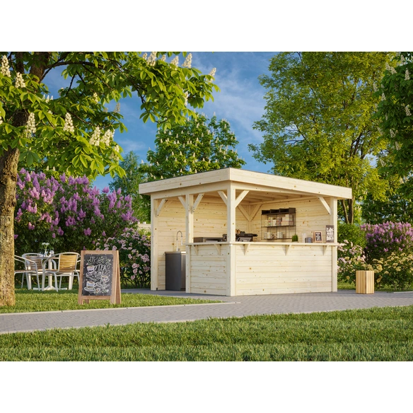 Pavillon »Lenna Set 303«, BxHxT: 300 x 245 x 300 cm, Braun