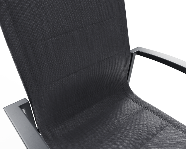 Boston Bar Chair - Gunmetal Grey