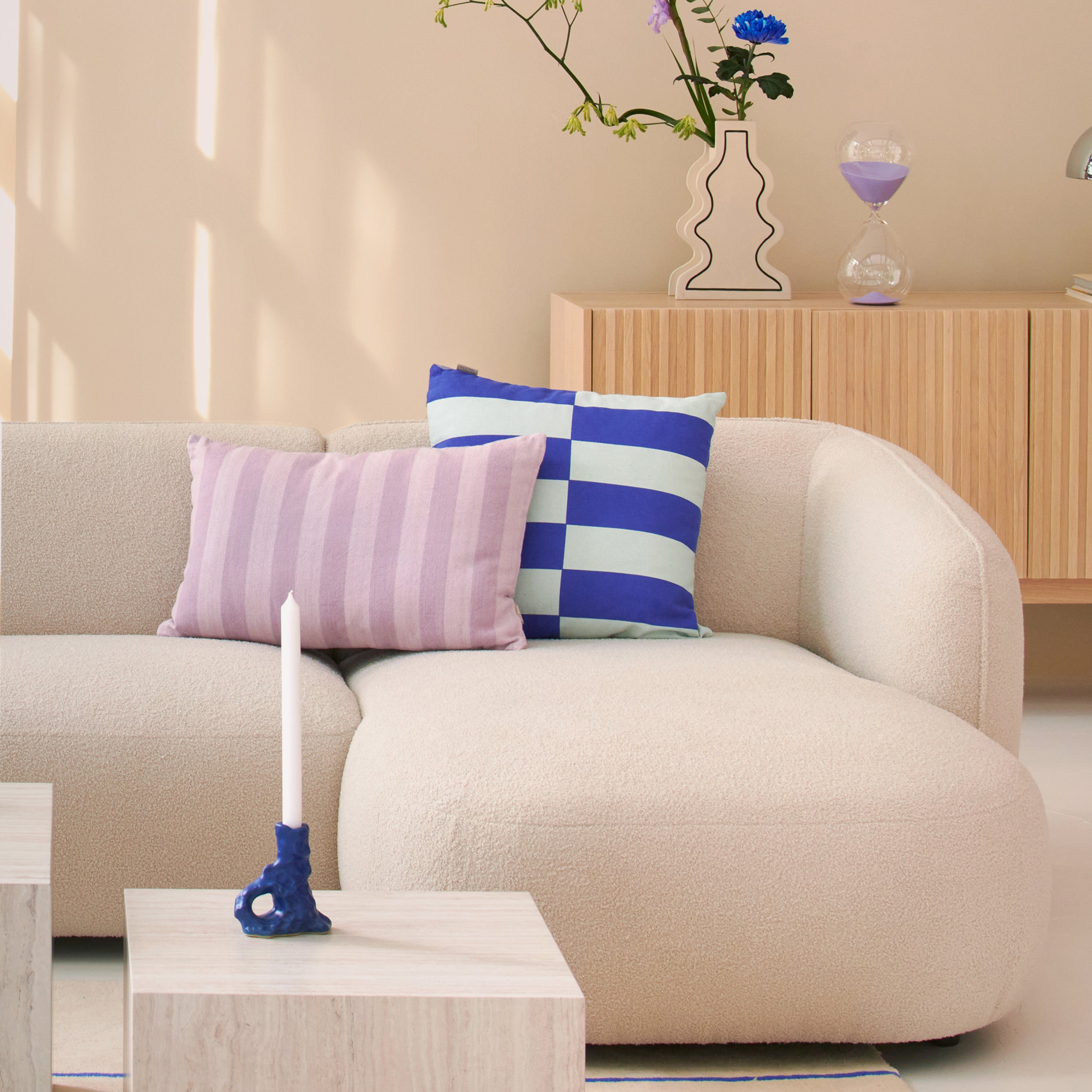 by fonQ Play Sierkussen 50 x 50 cm - Blauw