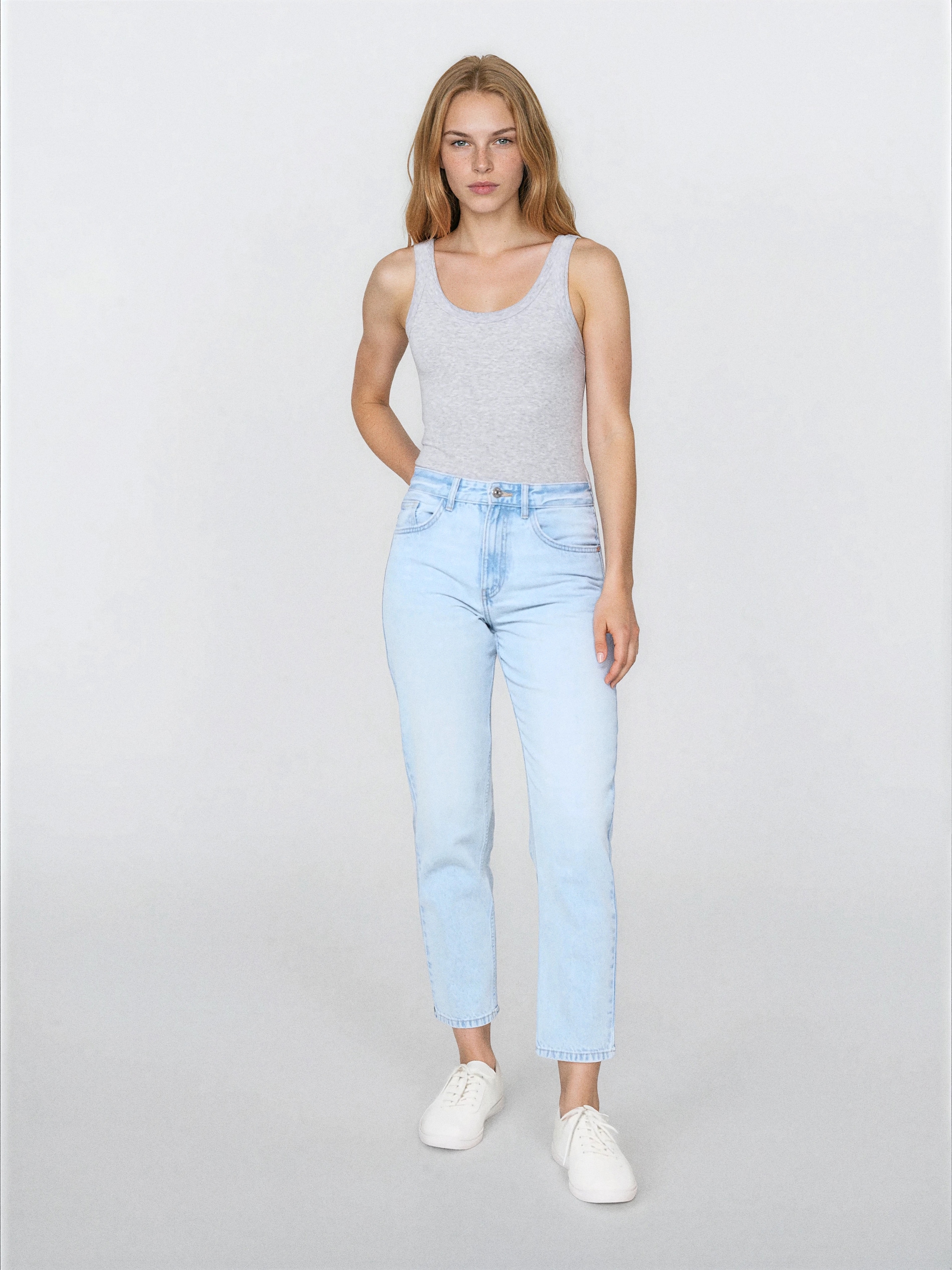Klasyczne jeansy mom fit