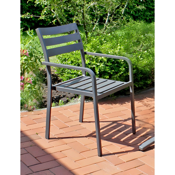 Stapelstuhl »Treviso«, 4er Set, BxTxH: 55 x 63 x 88 cm, Aluminium