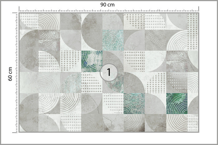 Fototapeta Wzór Geometryczny Na Betonie 90x60cm