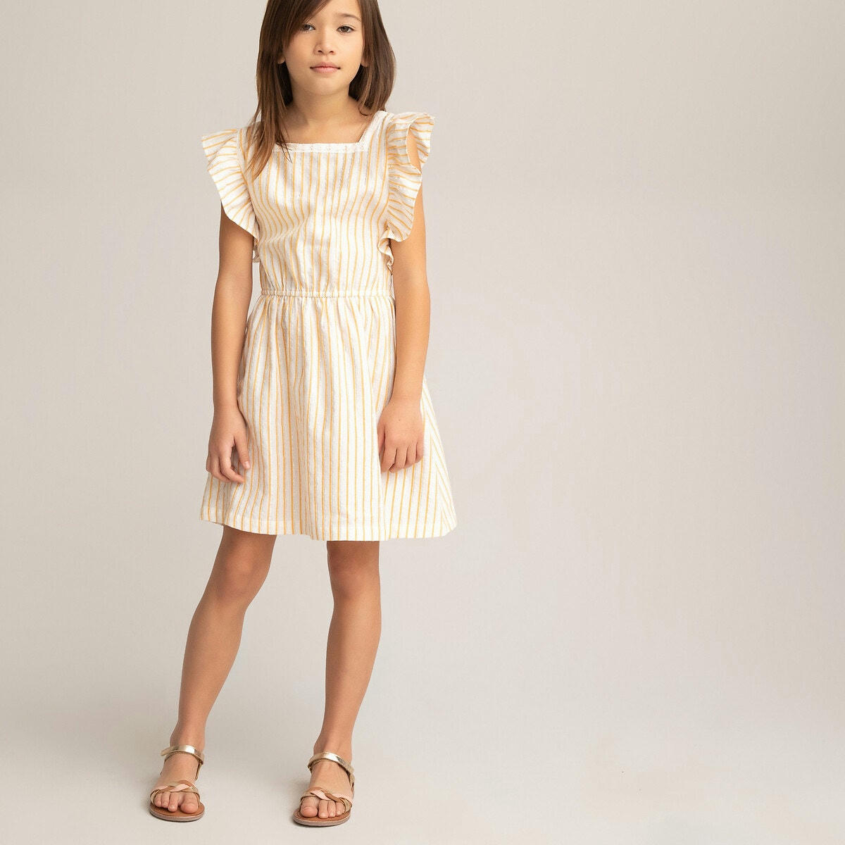 Robe sans manches à volants 3-14 ans