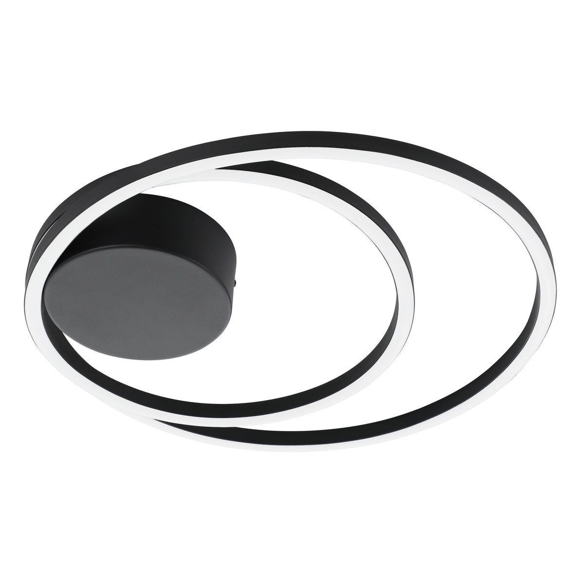 EGLO plafondlamp Ruotale - led - ø 45 cm - zwart/wit