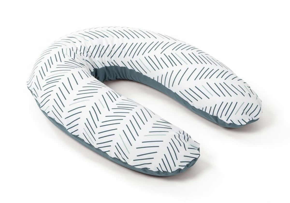 DOOMOO ETHNIC PETROL - Coussin de maternité blanc a motifs