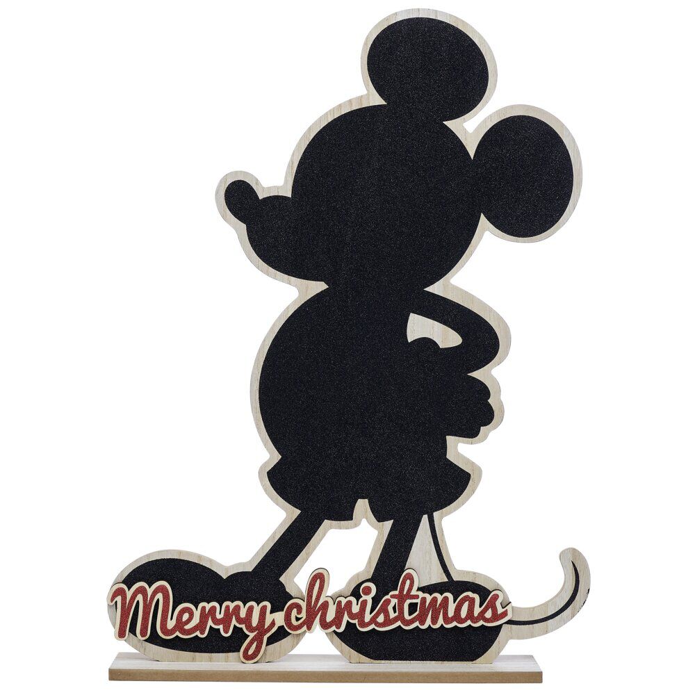 Décoration Disney à poser Mickey Merry Christmas bois H75cm