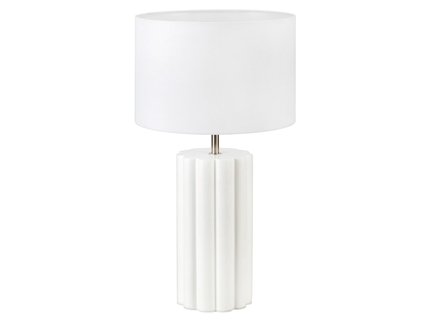 Lampa stołowa Column ceramiczna biała