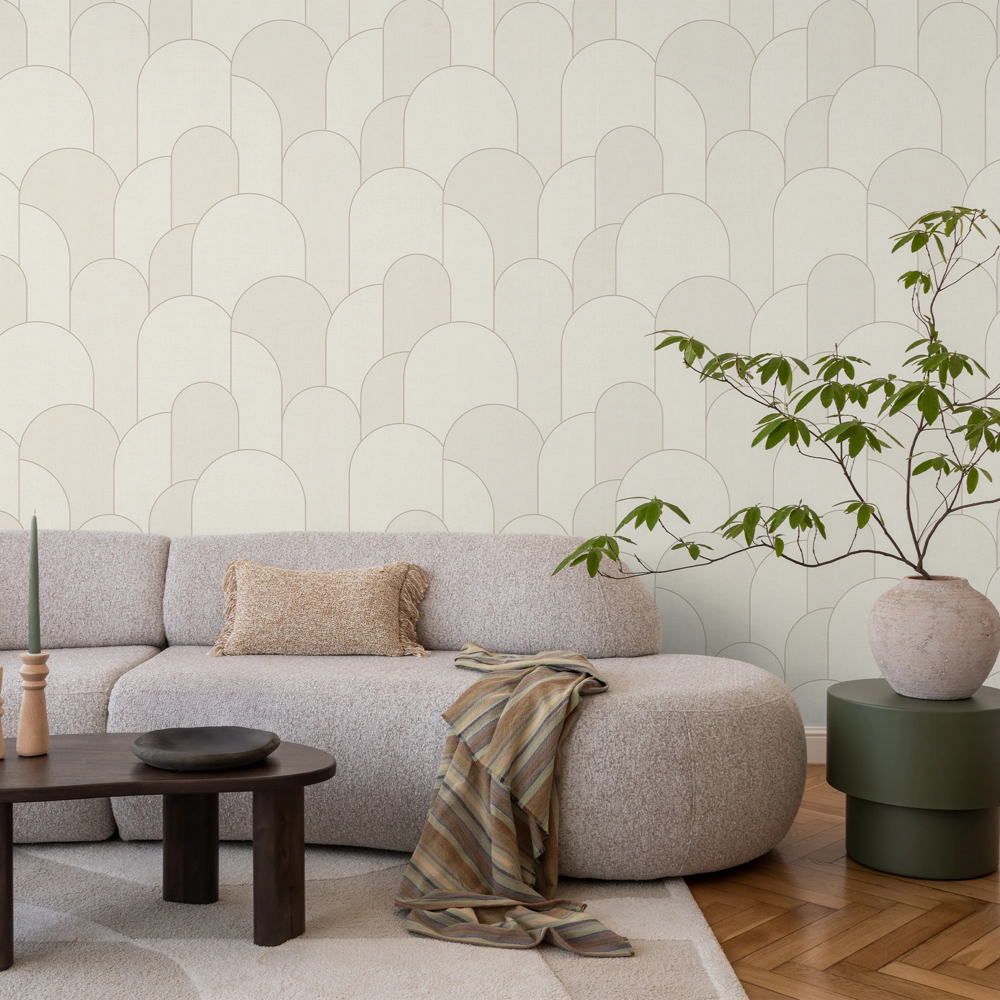 Papier peint intissé ALESSIO coloris sable beige