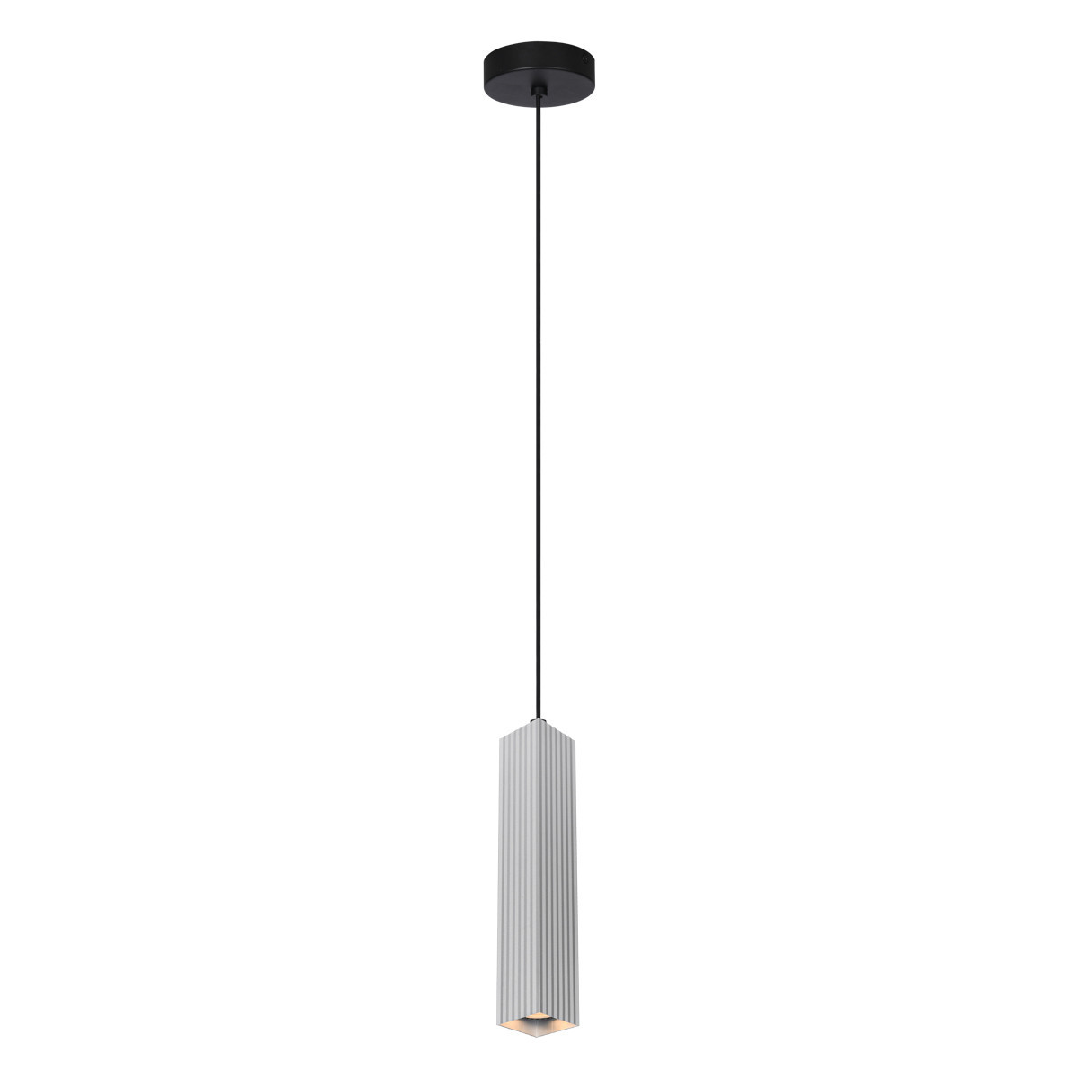 Lampa wisząca aluminiowo-czarna TECNO 1xGU10x10W wym: 130x5,8x5,8 cm Italux