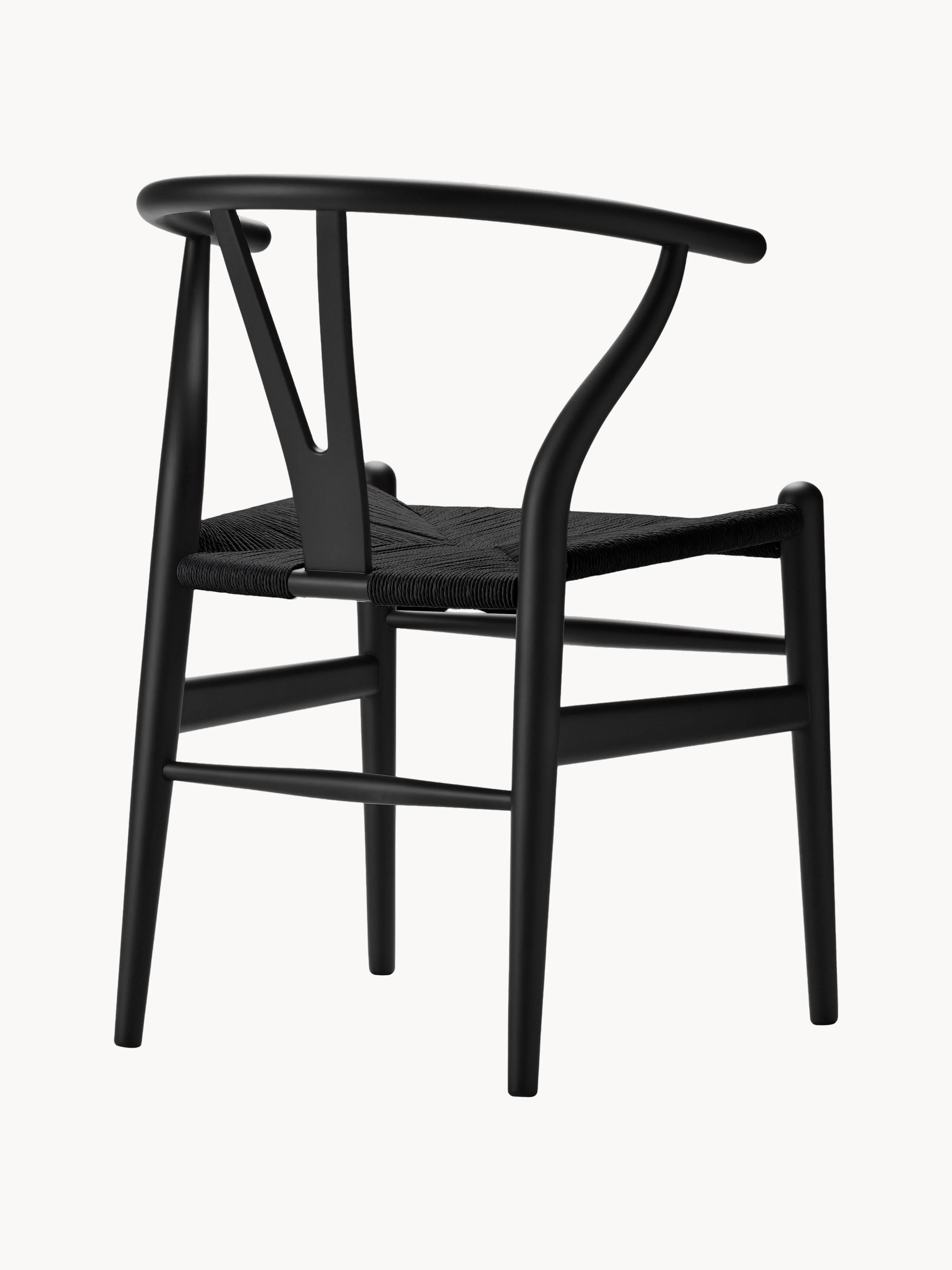 Holzstuhl CH24 Wishbone mit handgeflochtener Sitzfläche