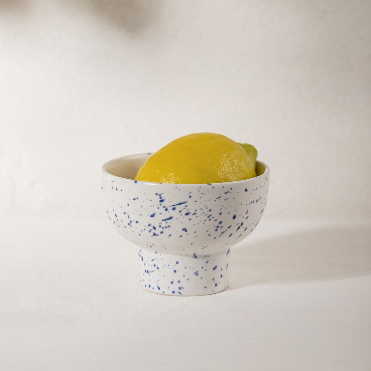 Naczynie do serwowania AFFI na nóżce w granatowe plamki 10x7,5 cm