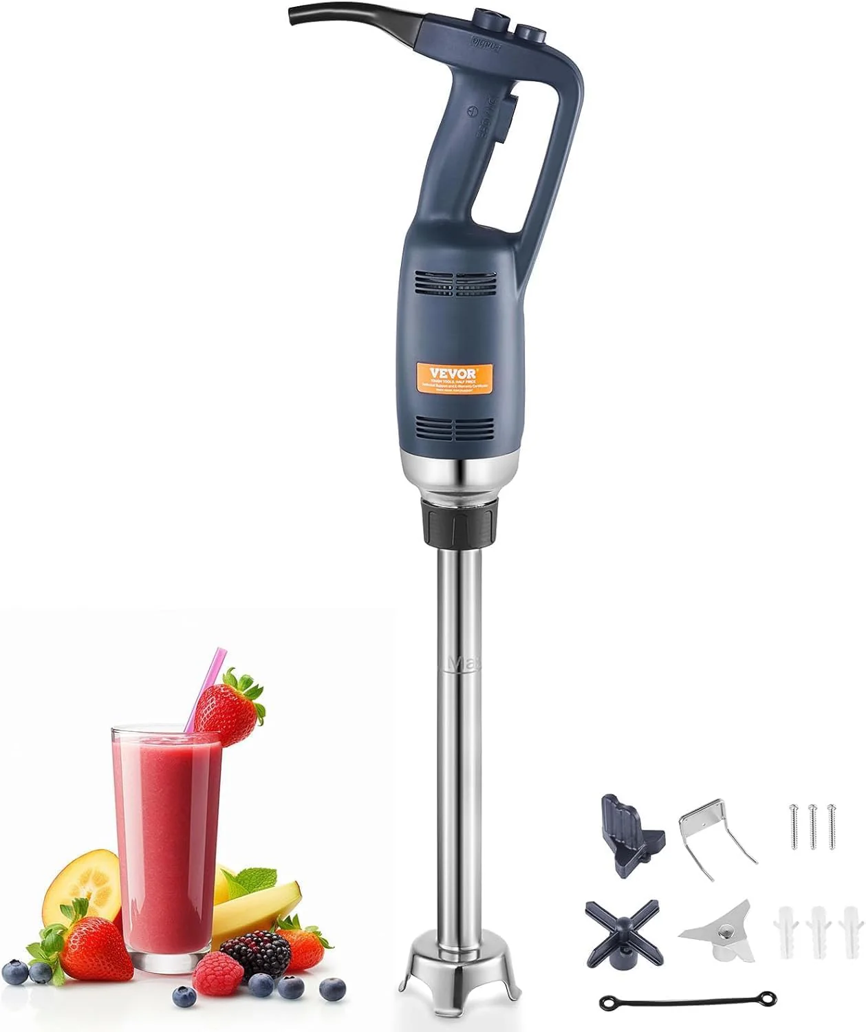 Commercial 500W Immersion Blender  16 Variable Speed, Stainless Steel Blades2.9��模�(750W/16inch)
