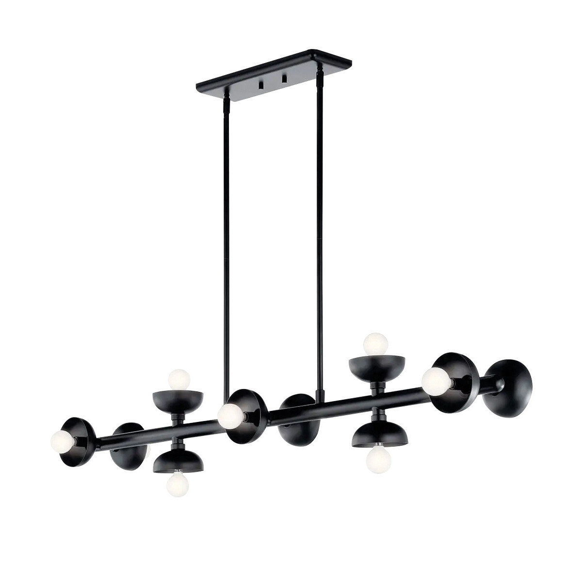 Lampa wisząca satynowy czarny PALTA 10xE14x40W Kichler