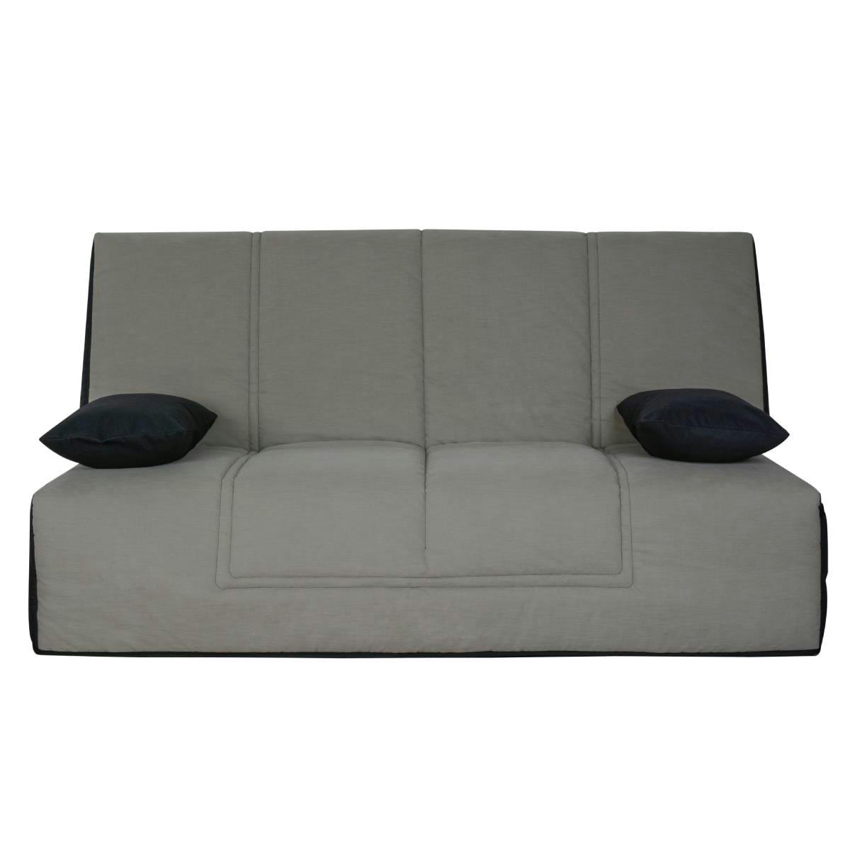 LOS ANGELES - Banquette CC LOS ANGELES 130 x 190, matelas Dunlopillo, coton gris