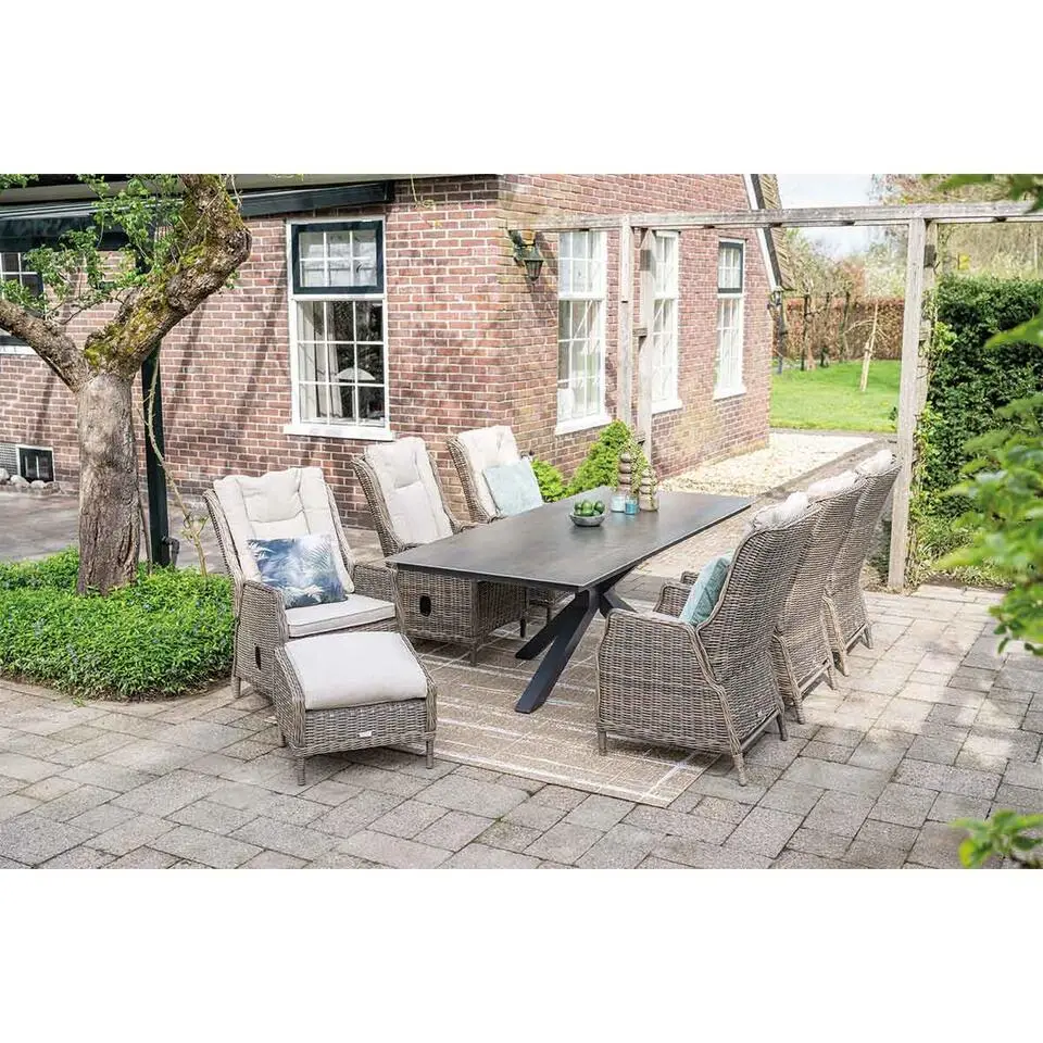 Garden Impressions Marbella loungestoel incl. voetenbank -havanna sand