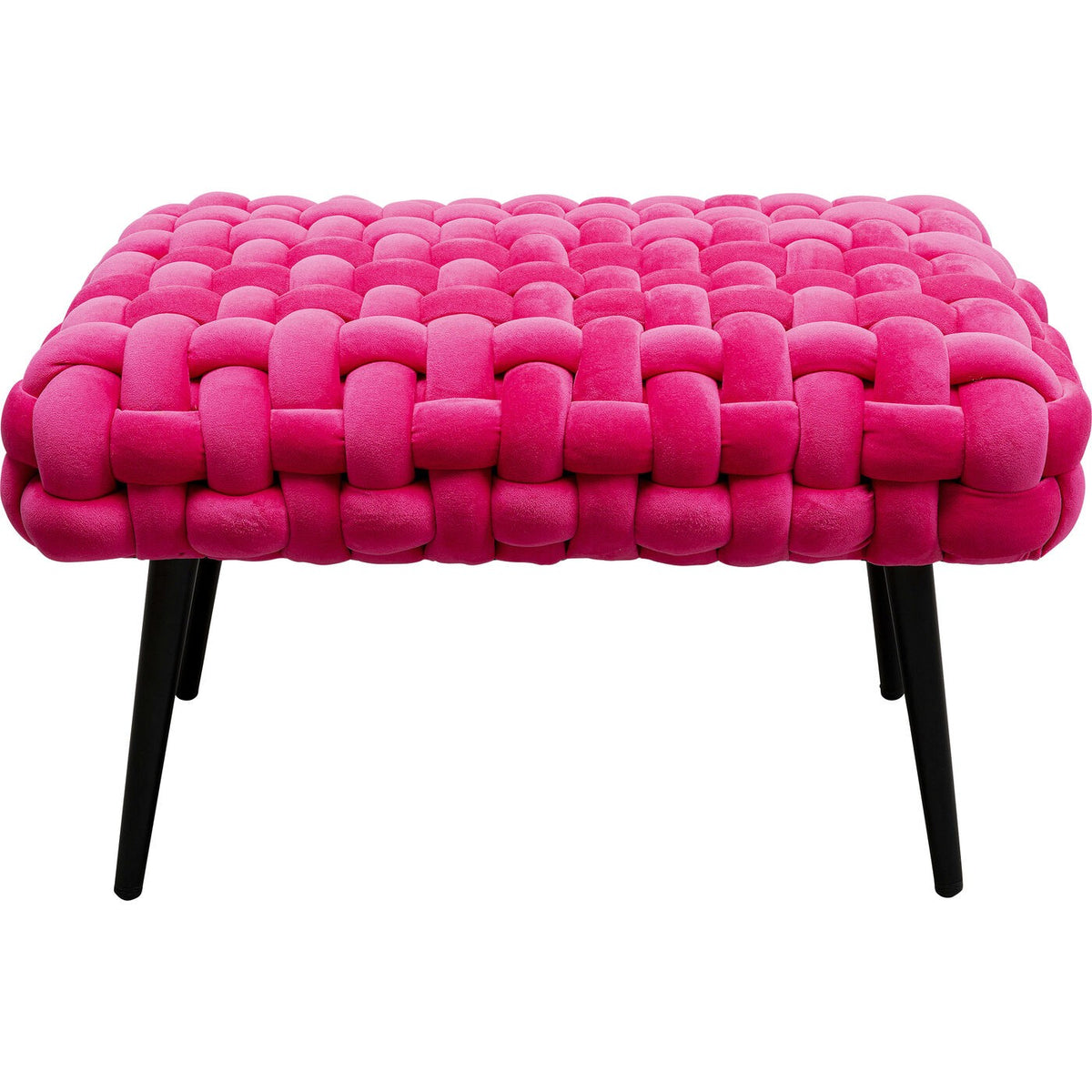 Kare Design Bank Weave fluweel roze