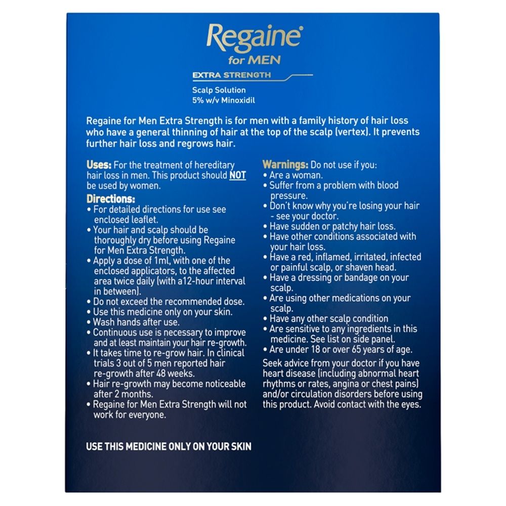 Regaine Regaine Extra Strength For Men 1 Month Supply