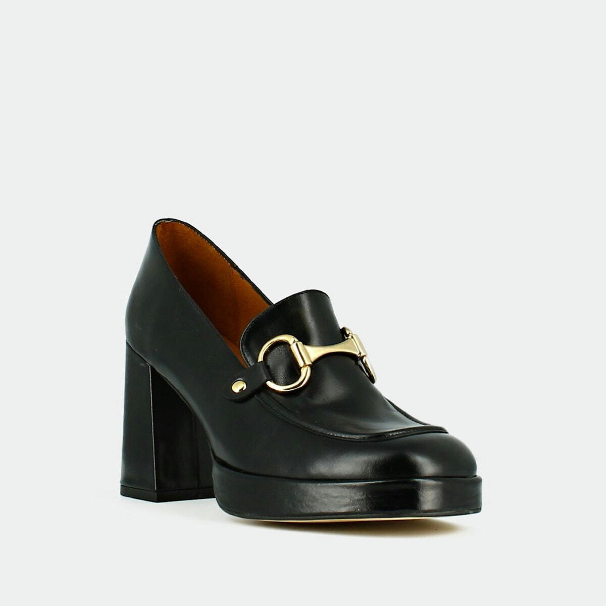 Mocassins à talons en cuir glacé Virgile&nbs