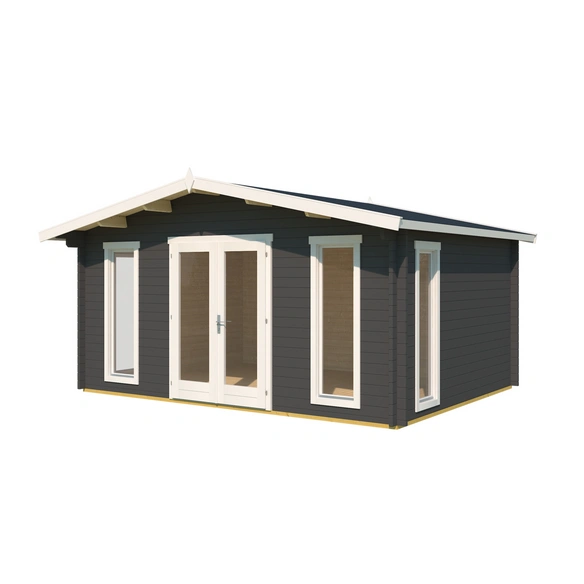 Gartenhaus »Elgin«, BxHxT: 528 x 267,9 x 360 cm, (Außenmaß inkl. Dachüberstand), carbongrau