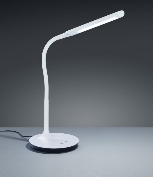 Lampka biurkowa POLO biała LED 5W Odcienie bieli wys:41cm Trio