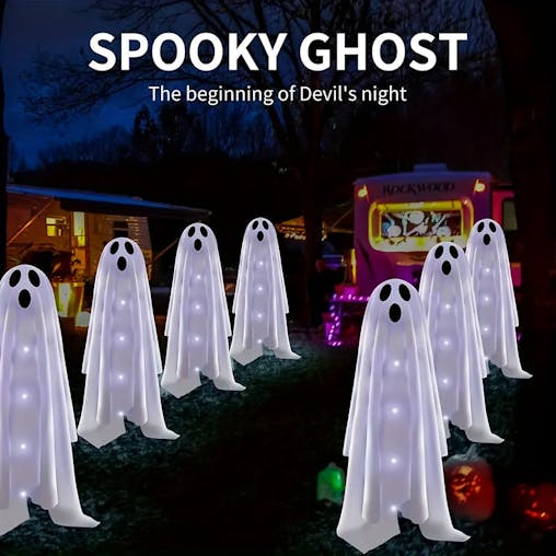 NNETM Halloween Ghost Solar Garden Lights (3pcs)