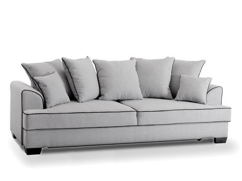 Sofa Miss-Bibi Pepitka Tkanina, Podstawa Czarny