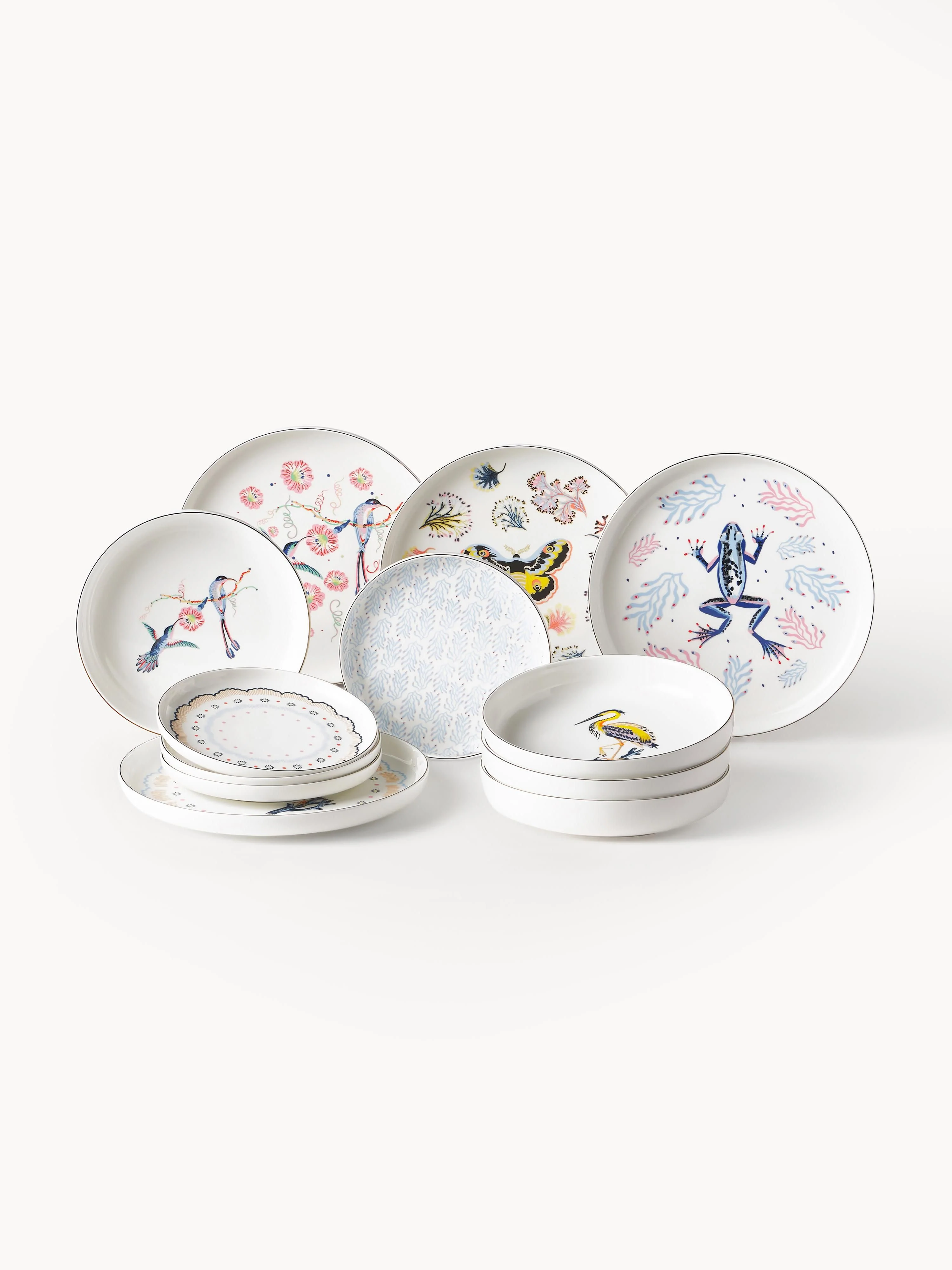 Geschirr-Set Flamboyant, 4 Personen, 12er-Set