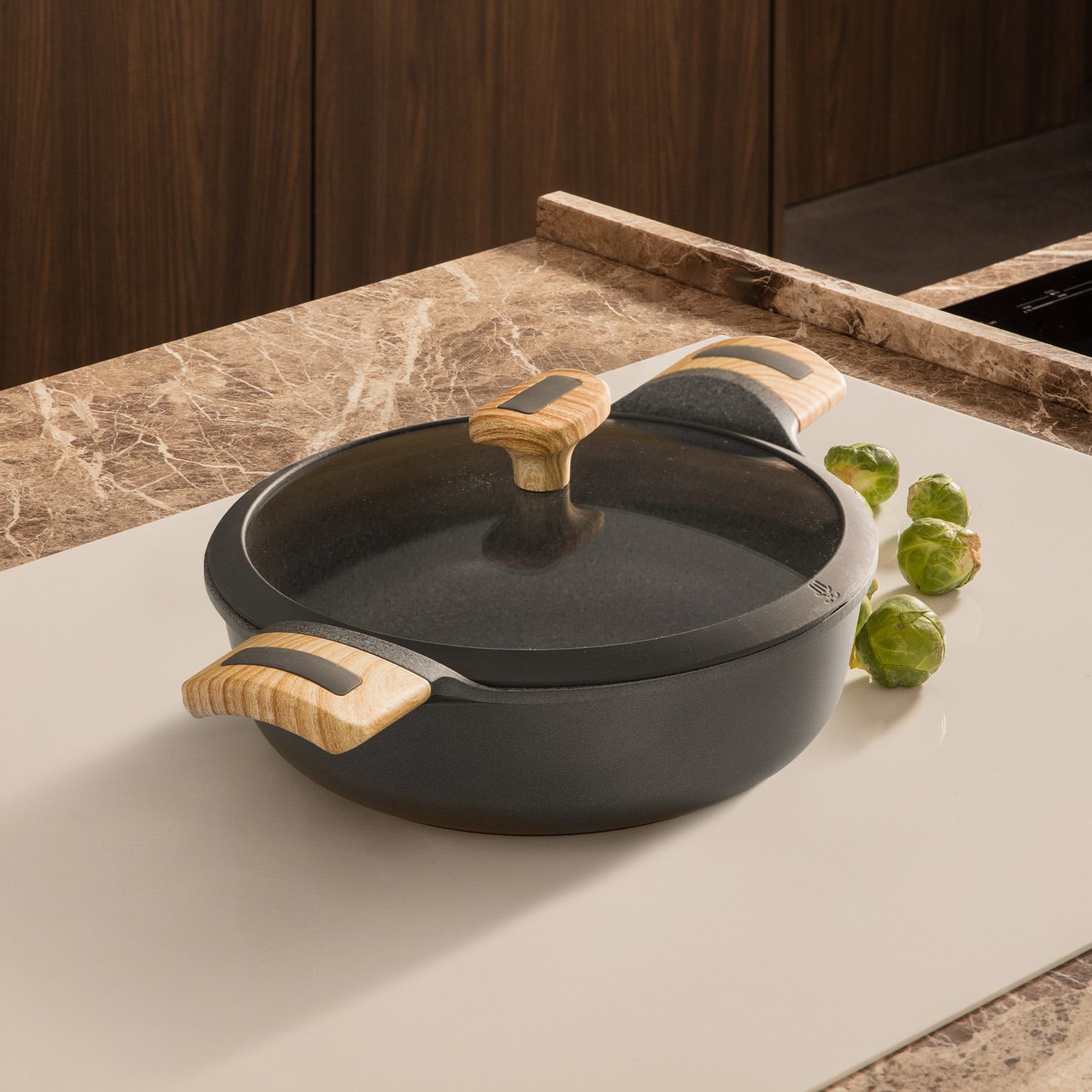 Tegame 24 cm con coperchio Evolution