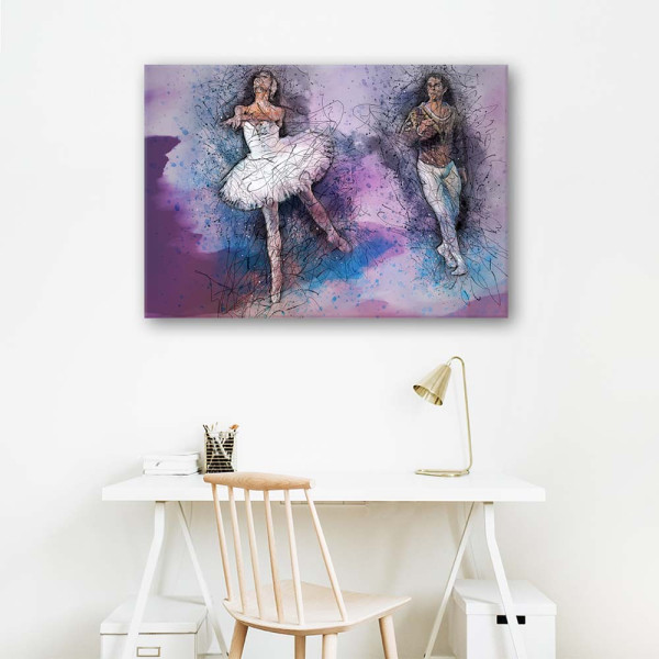 Feeby Obraz na płótnie, Para tańcząca balet 60x40