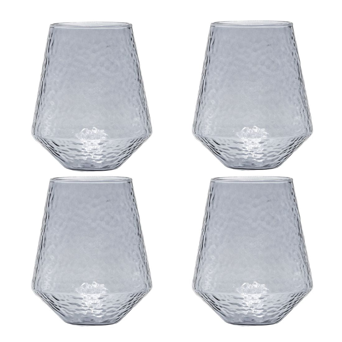 Brût Homeware | Waterglas Claude | Set van 4 | Wijnglas | 400ML | grijs